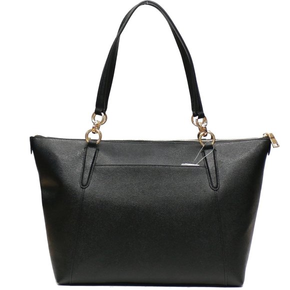 NEW Coach classy leather tote shoulder bag black - Picture 3 of 8